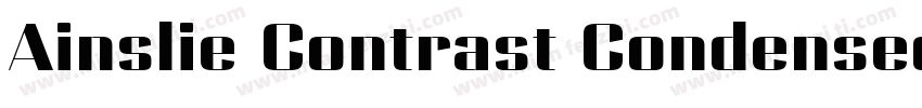 Ainslie Contrast Condensed Regular字体转换